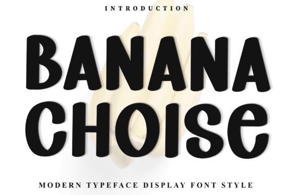 Banana Choise Font: Festive Display Typography for Web Design