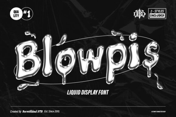 Blowpis Font: Testing a Drippy Display Typeface for Web