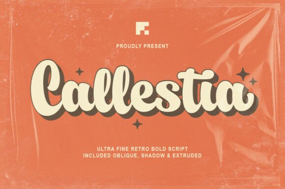 Callestia Font: Bold Retro Script for Handmade Labels