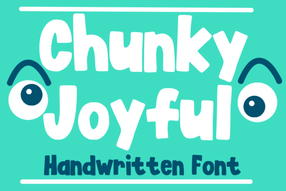 Chunky Joyful Font: A Playful Display Typeface for Editorial Design