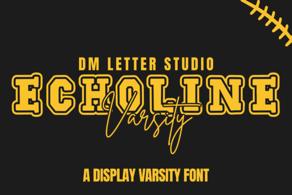 Echoline Varsity Font: Retro Style for Makers