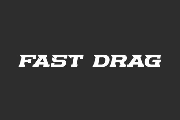 Fast Drag Font Review for Dynamic Web Design