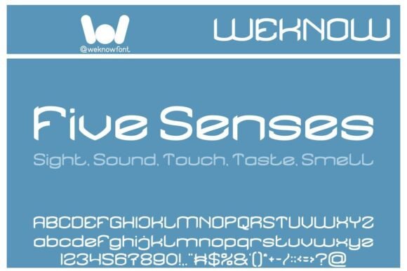 Five Senses Font: Editorial Design with Modern Gothic Appeal