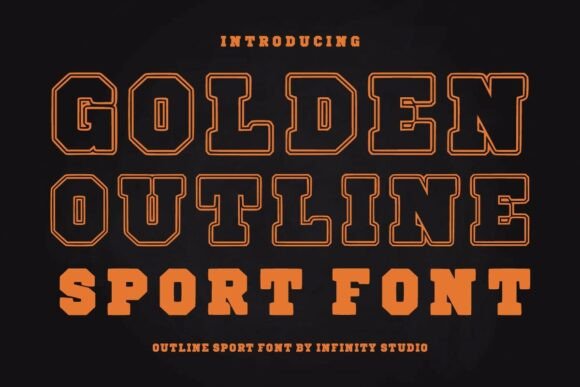 Golden Outline Font: A Web Designer’s Layout Review