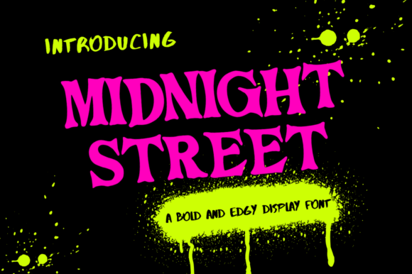 Midnightstreet Font: Bold Editorial Typography