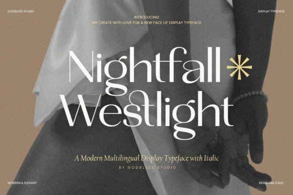 Nightfallwestlight Regular Font for Modern Brand Identity