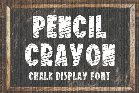 Pencil Crayon Font: A Display Typeface for Organic Branding