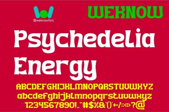 Psychedelia Energy Font: A Retro Display Typeface Review