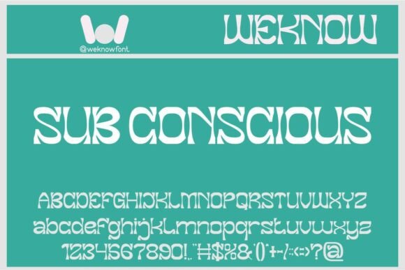 Sub Conscious Font: A Bold Display Typeface for Branding