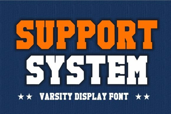 Support System Font: Bold Display Type for Editorial Layouts