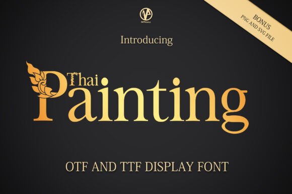 Thai Painting Font: A Vintage Display Typeface for Editorial Design