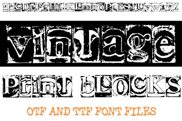 Vintage Print Blacks Font: Elevating Small Business Branding